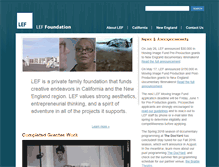 Tablet Screenshot of lef-foundation.org